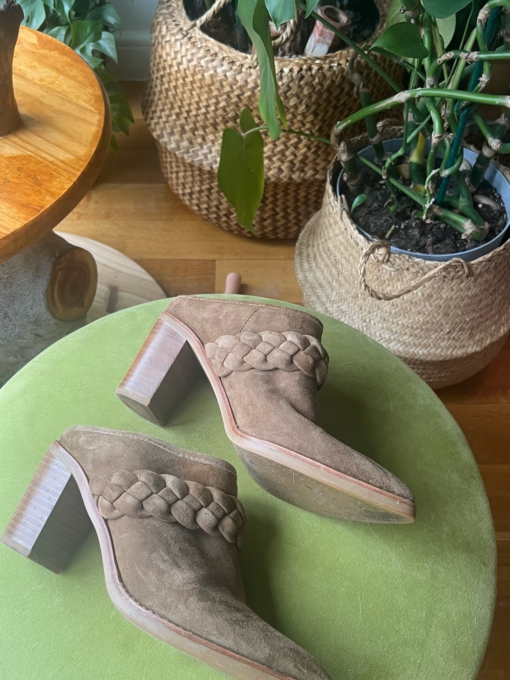 Dolce Vita Suede Heeled Mules Size 7